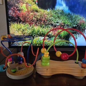 Hape Double Bubble Wooden Bead Maze  Bundle Of 2